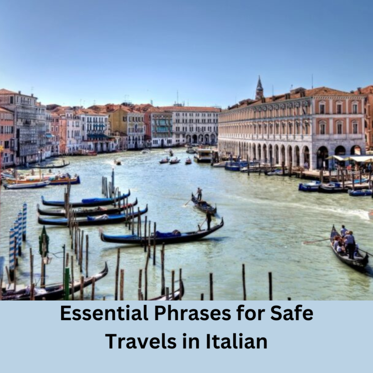 Safe Travels in Italian