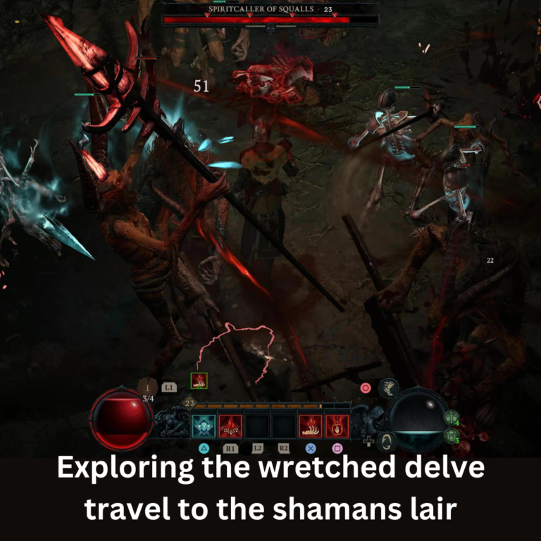 wretched delve travel to the shamans lair
