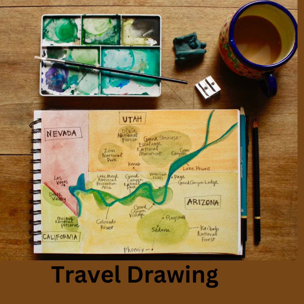 to travel drawing