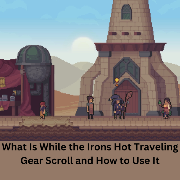 While the Irons Hot Traveling Gear Scroll